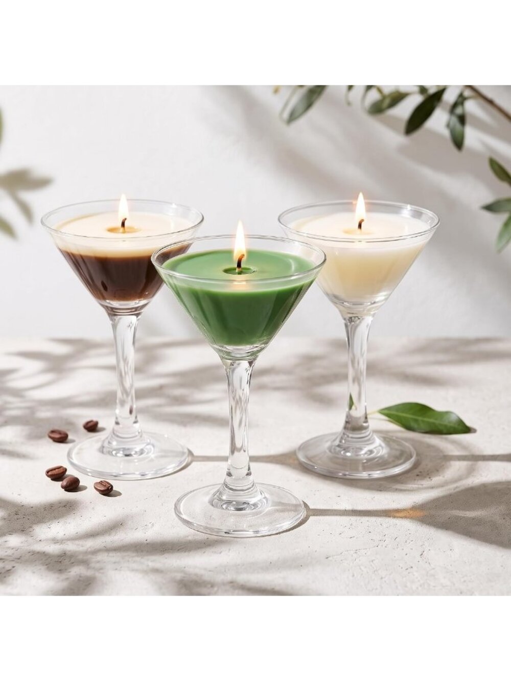 3-Pack Mini Espresso Martini Scented Candles | Unique Aromatherapy Gifts